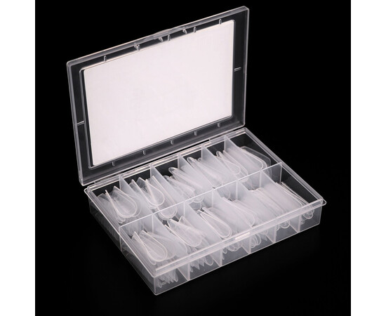 Зображення 5 Верхні форми Komilfo Acry Gel Top Nail Forms Modern сучасний миндаль, 120 шт