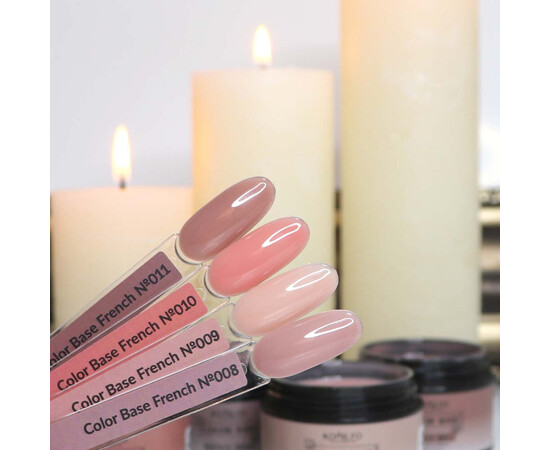 Зображення 3 База для гель-лаку Komilfo Color Base French 008, 30 мл, Об'єм (мл, г): 30, Колір: 008