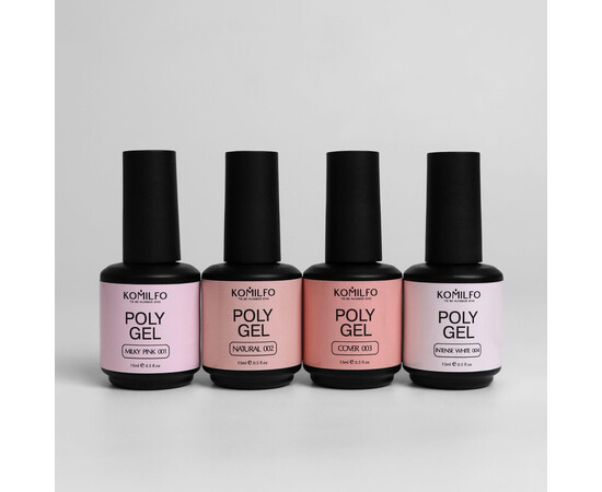 Изображение 5 Жидкий гель Komilfo PolyGel 002 Natural, 15 мл, Объем (мл, г): 15, Цвет: 002