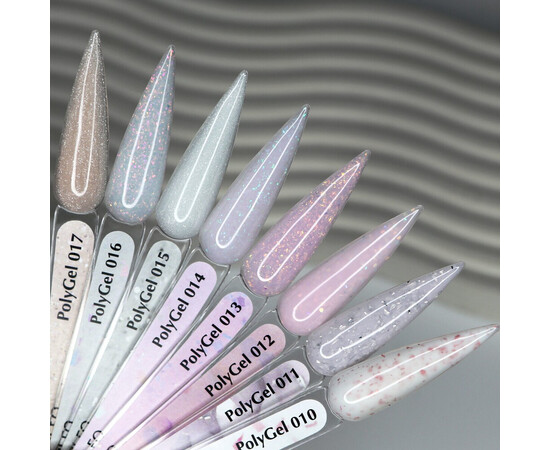 Изображение 3 Жидкий гель с поталью Komilfo PolyGel 017, 15 мл, Объем (мл, г): 15, Цвет: 017