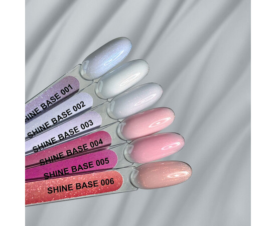 Изображение 2 База с блестками Komilfo Shine Base 006, 10 мл, Объем (мл, г): 10, Цвет: 006