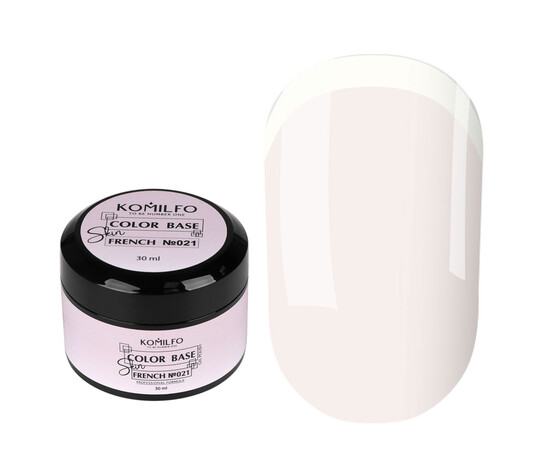 Зображення 2 База для гель-лаку Komilfo Color French Base Skin 021, 30 мл, Об'єм (мл, г): 30, Колір: 021