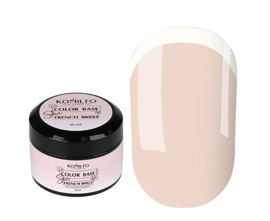 Зображення 2 База для гель-лаку Komilfo Color French Base Skin 023, 30 мл, Об'єм (мл, г): 30, Колір: 023