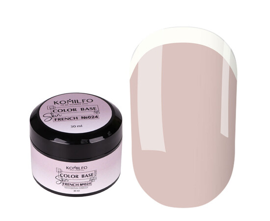 Зображення 2 База для гель-лаку Komilfo Color French Base Skin 024, 30 мл, Об'єм (мл, г): 30, Колір: 024