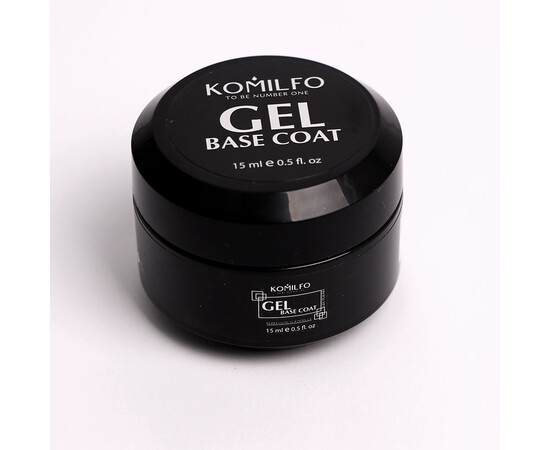 Зображення 3 База-коректор для гель-лаку Komilfo Gel Base Coat, гель-банка 15 мл, Об'єм (мл, г): 15