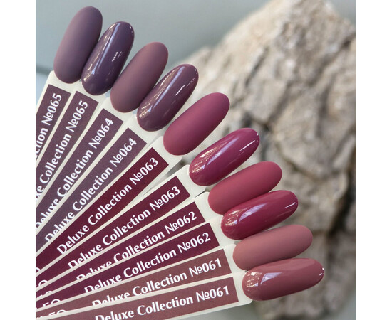 Зображення 3 Гель-лак Komilfo Deluxe Series D063 холодна світла марсала, емаль, 8 мл, Об'єм (мл, г): 8, Колір: 063