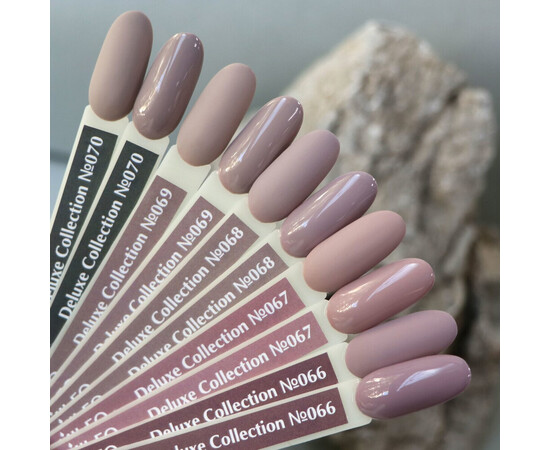 Зображення 3 Гель-лак Komilfo Deluxe Series D066 приглушений сіро-бузковий, емаль, 8 мл, Об'єм (мл, г): 8, Колір: 066