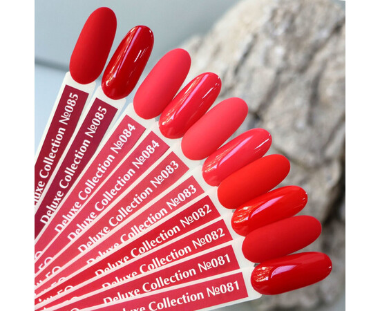 Зображення 3 Гель-лак Komilfo Deluxe Series D084 малиновий, емаль, 8 мл, Об'єм (мл, г): 8, Колір: 084