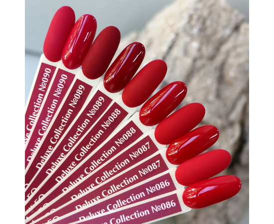 Зображення 3 Гель-лак Komilfo Deluxe Series D087 темно-червоний, емаль, 15 мл, Об'єм (мл, г): 15, Колір: 087