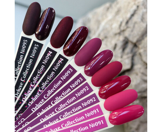 Зображення 3 Гель-лак Komilfo Deluxe Series D093 вечірня марсала, емаль, 8 мл, Об'єм (мл, г): 8, Колір: 093