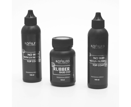 Зображення 2 База каучукова для гель-лаку Komilfo Rubber Base, барило 100 мл, Об'єм (мл, г): 100