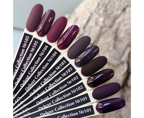 Зображення 3 Гель-лак Komilfo Deluxe Series D105 сіро-баклажановий, емаль, 8 мл, Об'єм (мл, г): 8, Колір: 105