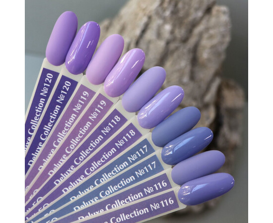 Зображення 3 Гель-лак Komilfo Deluxe Series D117 приглушений світло-синій, емаль, 8 мл, Об'єм (мл, г): 8, Колір: 117