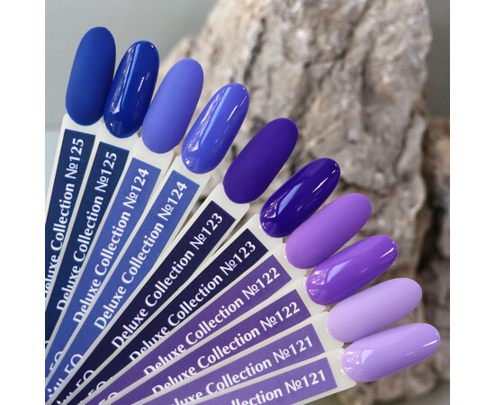 Зображення 3 Гель-лак Komilfo Deluxe Series D121 лавандовий, емаль, 8 мл, Об'єм (мл, г): 8, Колір: 121