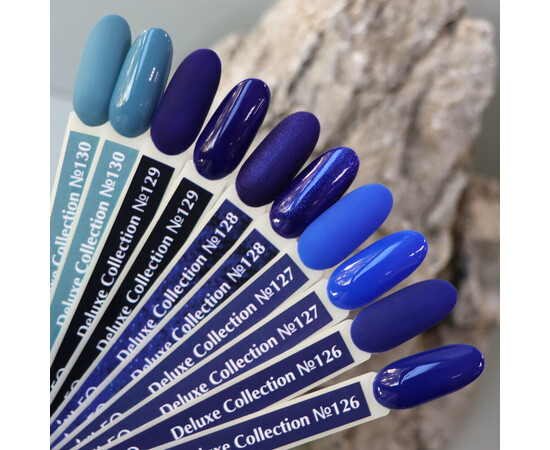 Зображення 3 Гель-лак Komilfo Deluxe Series D130 темний сіро-блакитний, емаль, 8 мл, Об'єм (мл, г): 8, Колір: 130
