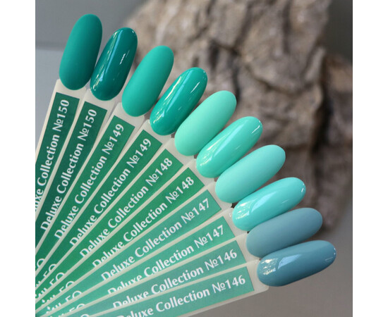 Зображення 3 Гель-лак Komilfo Deluxe Series D148 насичений аквамарин, емаль, 8 мл, Об'єм (мл, г): 8, Колір: 148