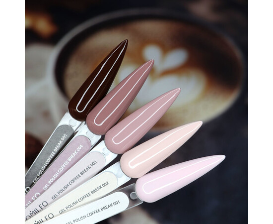 Изображение 4 Гель-лак Komilfo Coffee Break 002, 8 мл, Объем (мл, г): 8, Цвет: 002