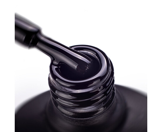 Зображення 2 Гель-лак Komilfo Deluxe Series D001 чорний, емаль, 8 мл, Об'єм (мл, г): 8, Колір: 001