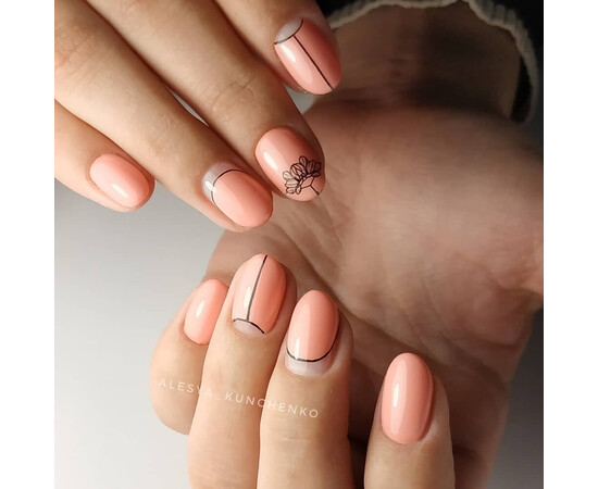 Зображення 5 Гель-лак Komilfo Deluxe Series D019 лососево-рожевий, емаль, 8 мл, Об'єм (мл, г): 8, Колір: 019