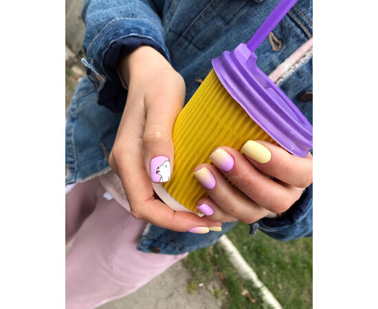 Зображення 4 Гель-лак Komilfo Deluxe Series D038 яскравий лавандово-рожевий, емаль, 8 мл, Об'єм (мл, г): 8, Колір: 038