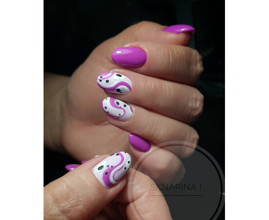 Зображення 5 Гель-лак Komilfo Deluxe Series D045 приглушений темно-ліловий, емаль, 8 мл, Об'єм (мл, г): 8, Колір: 045