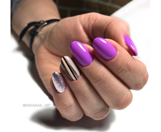 Зображення 4 Гель-лак Komilfo Deluxe Series D047 фіолетово-баклажановий, емаль, 8 мл, Об'єм (мл, г): 8, Колір: 047