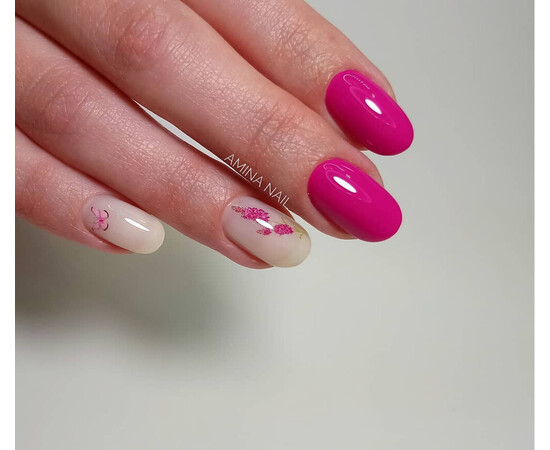 Зображення 5 Гель-лак Komilfo Deluxe Series D049 рожева маджента, емаль, 8 мл, Об'єм (мл, г): 8, Колір: 049