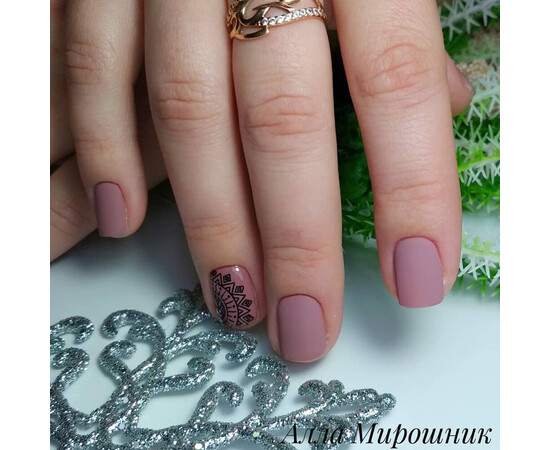 Зображення 5 Гель-лак Komilfo Deluxe Series D061 темний рожево-коричневий, емаль, 8 мл, Об'єм (мл, г): 8, Колір: 061