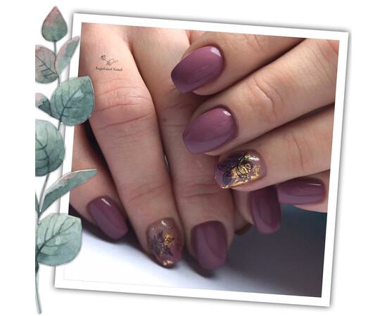 Зображення 4 Гель-лак Komilfo Deluxe Series D063 холодна світла марсала, емаль, 8 мл, Об'єм (мл, г): 8, Колір: 063