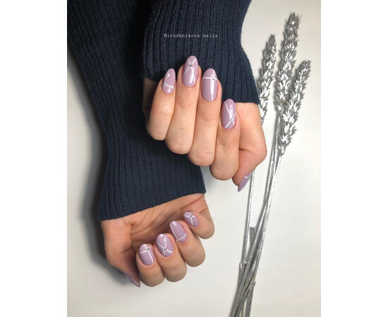 Зображення 4 Гель-лак Komilfo Deluxe Series D066 приглушений сіро-бузковий, емаль, 8 мл, Об'єм (мл, г): 8, Колір: 066