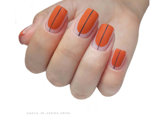 Зображення 4 Гель-лак Komilfo Deluxe Series D073 темно-помаранчевий, емаль, 8 мл, Об'єм (мл, г): 8, Колір: 073