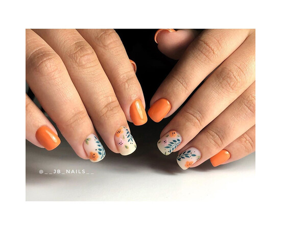 Зображення 5 Гель-лак Komilfo Deluxe Series D074 помаранчево-персиковий, емаль, 8 мл, Об'єм (мл, г): 8, Колір: 074