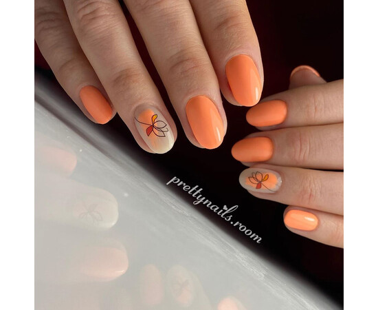 Зображення 5 Гель-лак Komilfo Deluxe Series D075 персиковий, емаль, 8 мл, Об'єм (мл, г): 8, Колір: 075