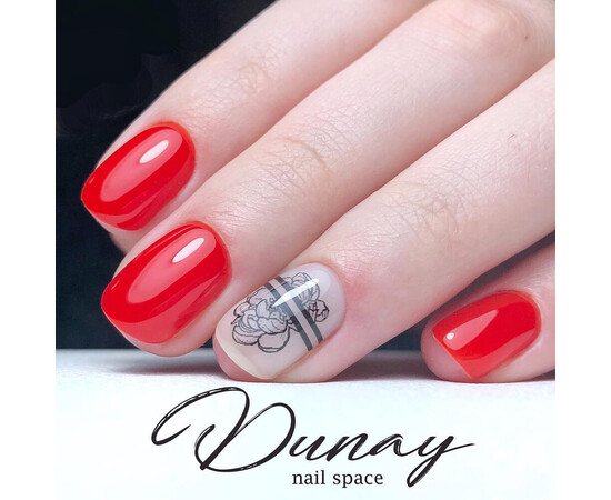 Зображення 4 Гель-лак Komilfo Deluxe Series D079 яскравий червоний, емаль, 8 мл, Об'єм (мл, г): 8, Колір: 079