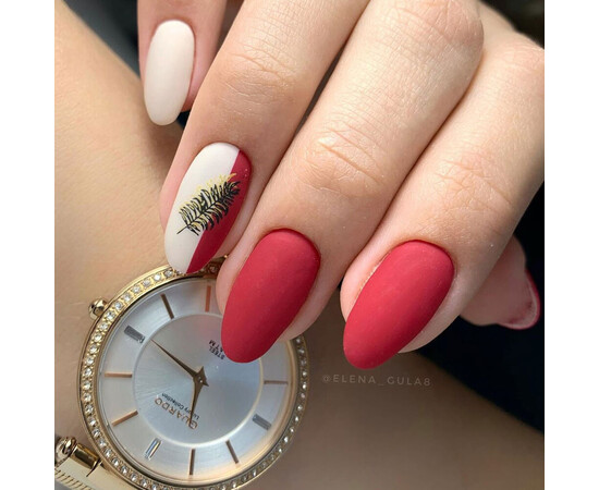 Зображення 4 Гель-лак Komilfo Deluxe Series D086 вишнево-червоний, емаль, 15 мл, Об'єм (мл, г): 15, Колір: 086