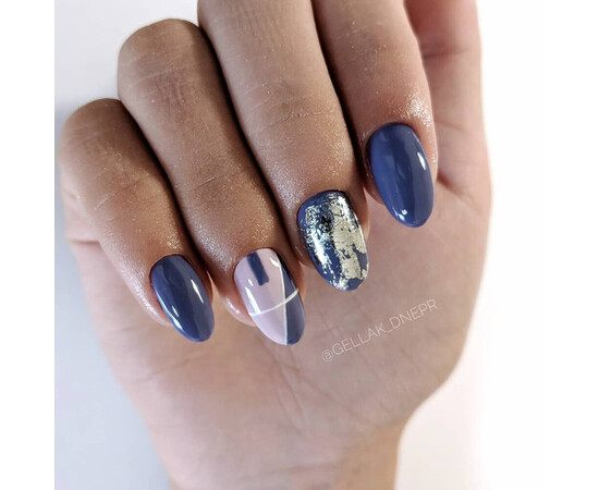 Зображення 4 Гель-лак Komilfo Deluxe Series D107 сіро-синій, джинса, емаль, 8 мл, Об'єм (мл, г): 8, Колір: 107