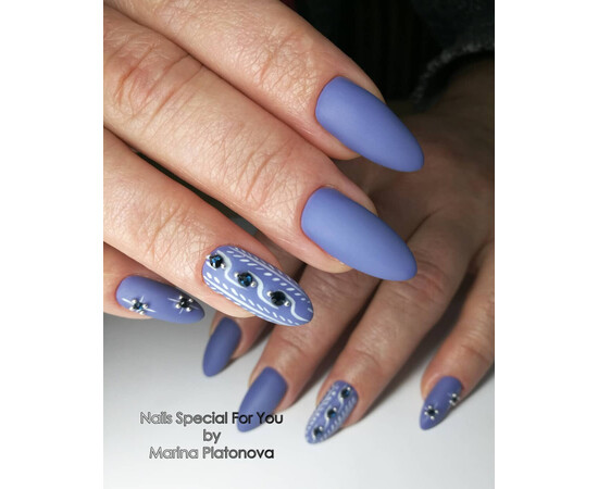 Зображення 4 Гель-лак Komilfo Deluxe Series D108 світлий сіро-синій, емаль, 8 мл, Об'єм (мл, г): 8, Колір: 108