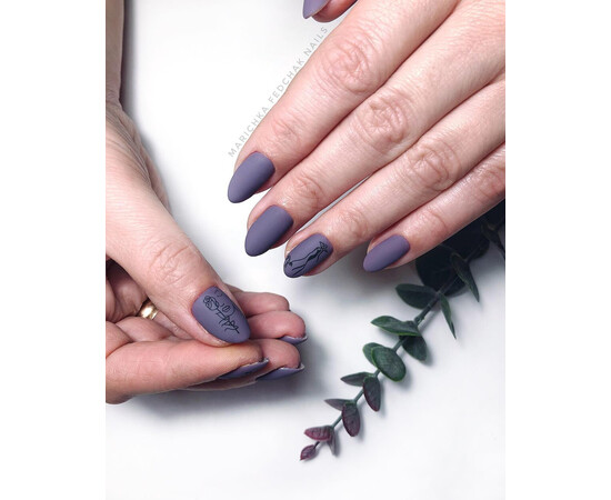 Зображення 4 Гель-лак Komilfo Deluxe Series D110 сіро-фіолетовий, емаль, 8 мл, Об'єм (мл, г): 8, Колір: 110