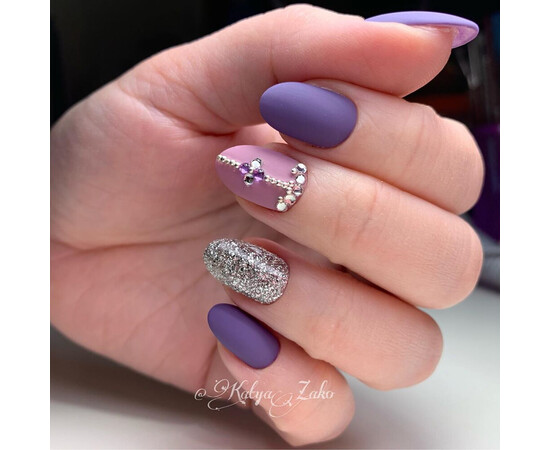 Зображення 5 Гель-лак Komilfo Deluxe Series D113 темний сіро-аметистовий, емаль, 8 мл, Об'єм (мл, г): 8, Колір: 113