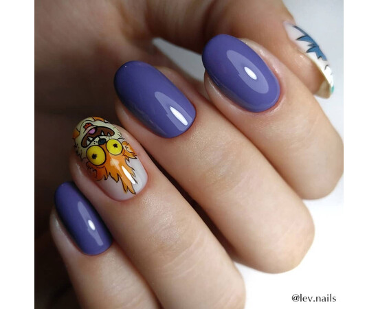 Зображення 4 Гель-лак Komilfo Deluxe Series D114 темний сіро-бузковий, емаль, 8 мл, Об'єм (мл, г): 8, Колір: 114