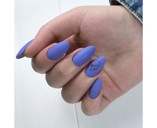 Зображення 4 Гель-лак Komilfo Deluxe Series D115 лавандово-синій, емаль, 8 мл, Об'єм (мл, г): 8, Колір: 115