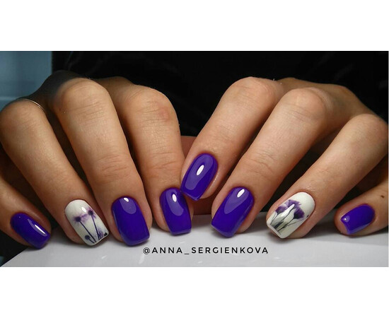 Зображення 4 Гель-лак Komilfo Deluxe Series D123 синьо-фіолетовий, емаль, 8 мл, Об'єм (мл, г): 8, Колір: 123