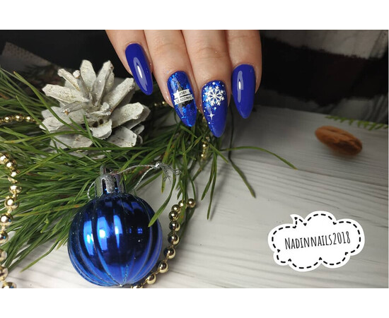 Зображення 5 Гель-лак Komilfo Deluxe Series D126 темно-синій, емаль, 8 мл, Об'єм (мл, г): 8, Колір: 126