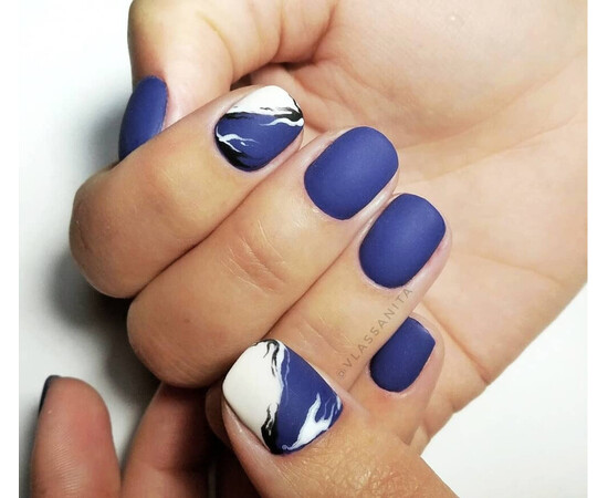 Зображення 4 Гель-лак Komilfo Deluxe Series D126 темно-синій, емаль, 8 мл, Об'єм (мл, г): 8, Колір: 126