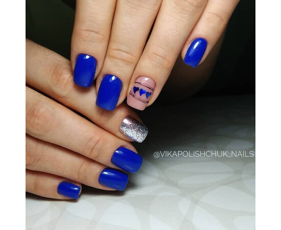 Зображення 5 Гель-лак Komilfo Deluxe Series D127 королівський синій, емаль, 8 мл, Об'єм (мл, г): 8, Колір: 127