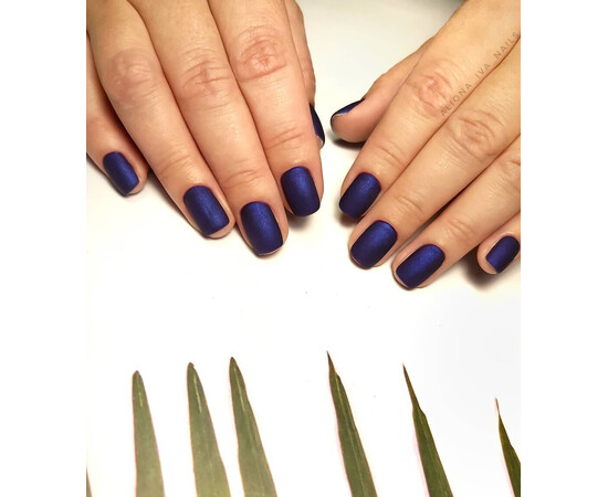 Зображення 5 Гель-лак Komilfo Deluxe Series D128 синій з шиммером, 8 мл, Об'єм (мл, г): 8, Колір: 128