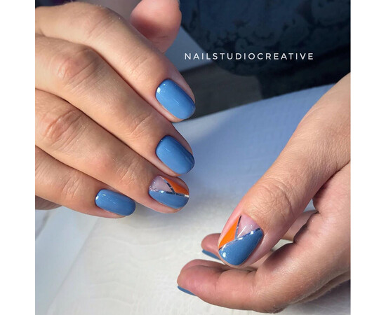 Зображення 5 Гель-лак Komilfo Deluxe Series D130 темний сіро-блакитний, емаль, 8 мл, Об'єм (мл, г): 8, Колір: 130