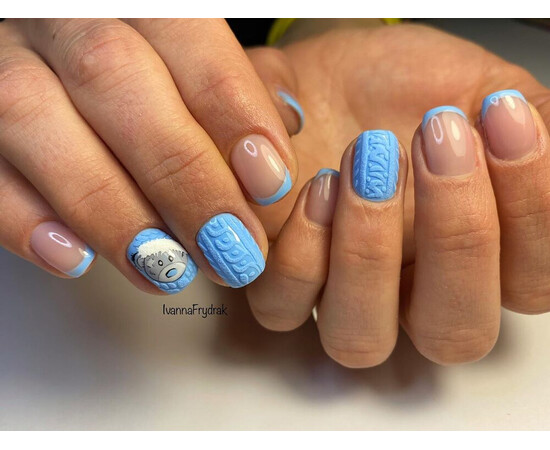 Зображення 4 Гель-лак Komilfo Deluxe Series D132 яскравий блакитний, емаль, 8 мл, Об'єм (мл, г): 8, Колір: 132