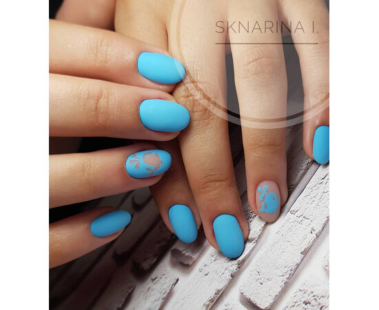 Зображення 5 Гель-лак Komilfo Deluxe Series D133 блакитний, емаль, 8 мл, Об'єм (мл, г): 8, Колір: 133