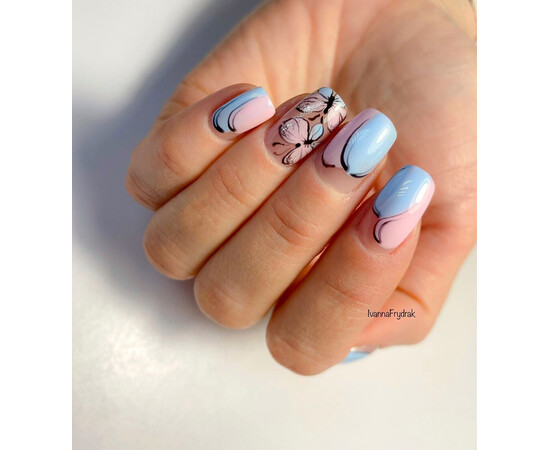 Зображення 4 Гель-лак Komilfo Deluxe Series D135 світло-блакитний, емаль, 8 мл, Об'єм (мл, г): 8, Колір: 135